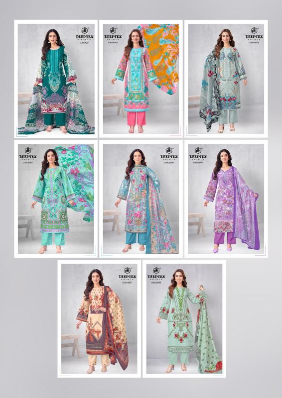 Deeptex roohi zara vol-9 cotton dress material wholesale shop